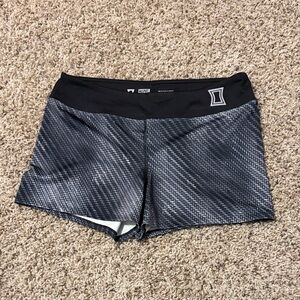 Marvel Black and Gray Athletic Spandex Shorts